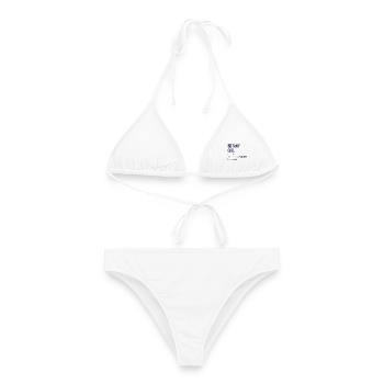 Botanique, Botanique Botanique - Bikini femme - blanc - Devant - AI Model Female 172 dark (172cm)