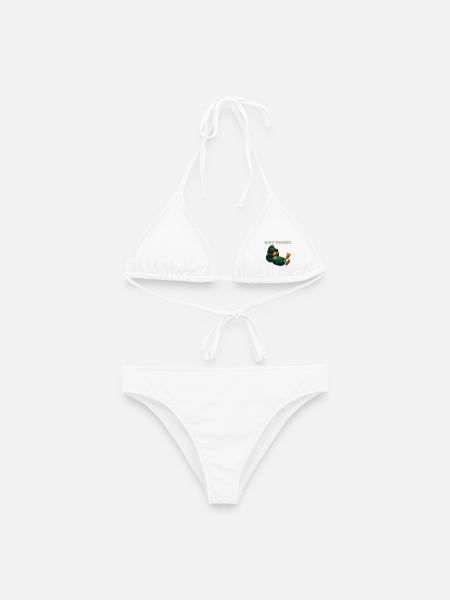 Not Today Duck Sunglasses, Nicht heute, Ente  - Frauen Bikini - Weiß
