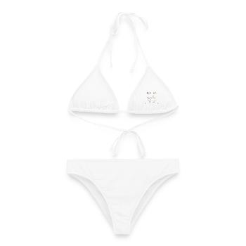 Mais le premier café battement de cœur - Bikini femme - blanc - Devant - AI Model Female 172 dark (172cm)