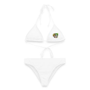 Veggie Wins Rettich - Frauen Bikini - Weiß - Vorne - AI Model Female 172 dark (172cm)
