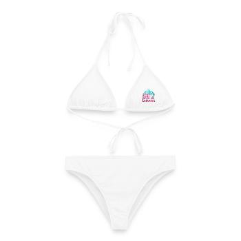 Camping Berge - Familie Wohnwagen - Frauen Bikini - Weiß - Vorne - AI Model Female 172 dark (172cm)