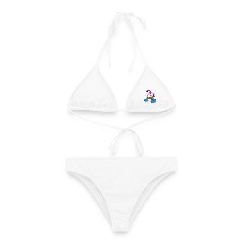 Tier Einhorn - Frauen Bikini - Weiß - Vorne - AI Model Female 172 dark (172cm)