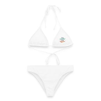 Alt Vintage Retro Statement - Frauen Bikini - Weiß - Vorne - AI Model Female 172 dark (172cm)