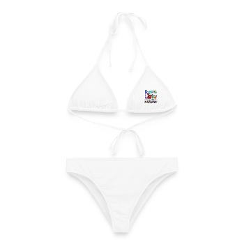 Vieille Femme Grand-mère Grand-mère Déclaration Retraité - Bikini femme - blanc - Devant - AI Model Female 172 dark (172cm)