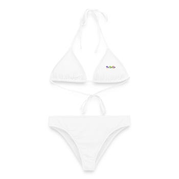 Gallop cheval amoureux chevaux amour chevaux islandais - Bikini femme - blanc - Devant - AI Model Female 172 dark (172cm)