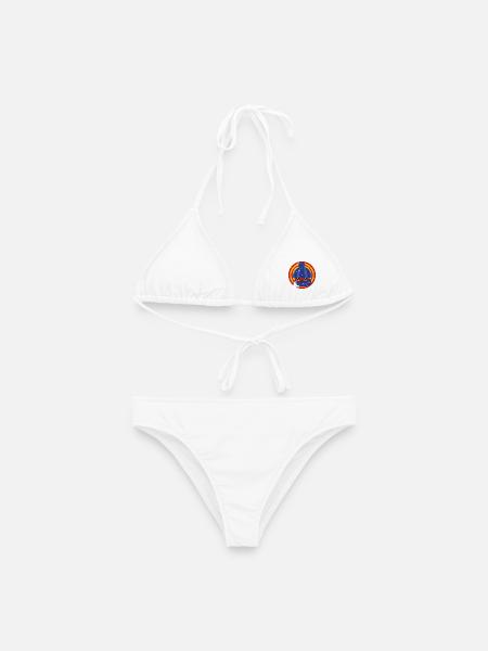 Häuschens Plausch im Winter - Frauen Bikini - Weiß