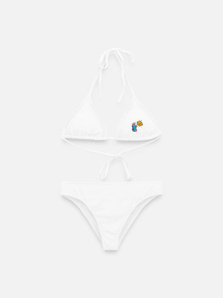 Zeichnen Illustration Graffiti Spraydose Sprayer - Frauen Bikini - Weiß