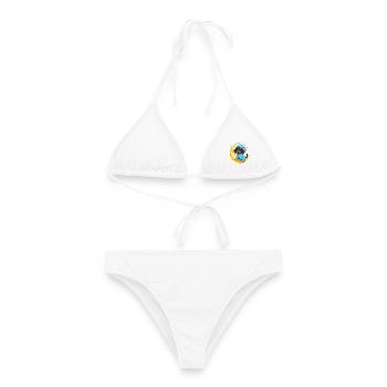 Gute Nacht Dackel - Frauen Bikini - Weiß - Vorne - AI Model Female 172 dark (172cm)