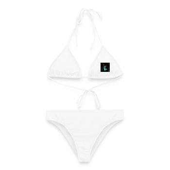 Liberty Upgrade: State 52 - Frauen Bikini - Weiß - Vorne - AI Model Female 172 dark (172cm)