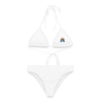 München Deutschland Reiseabzeichen Frauenkirche Alps Geschenk - Frauen Bikini - Weiß - Vorne - AI Model Female 172 dark (172cm)