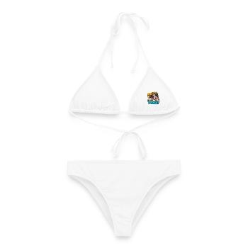 Australian Shepherd - Frauen Bikini - Weiß - Vorne - AI Model Female 172 dark (172cm)