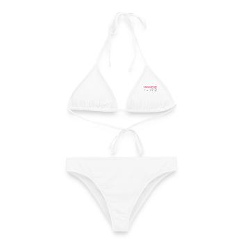 mama_2026 _es_waechst_liebe - Bikini femme - blanc - Devant - AI Model Female 172 dark (172cm)