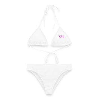 Bike Love Pink Rapha Style - Frauen Bikini - Weiß - Vorne - AI Model Female 172 dark (172cm)