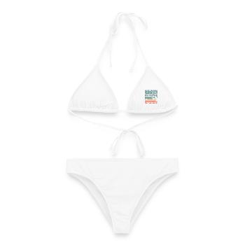 Lustiges Musiker - Frauen Bikini - Weiß - Vorne - AI Model Female 172 dark (172cm)