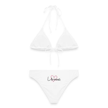Uroma Herz Liebe werdende Oma Geschenk - Frauen Bikini - Weiß - Hinten - AI Model Female 172 dark (172cm)