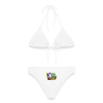 Koala pastel dans le jardin enchanté - Bikini femme - blanc - Dos - AI Model Female 172 dark (172cm)