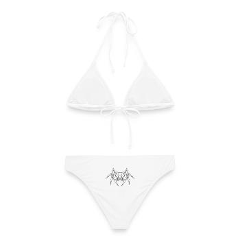 Tribal_Ant - Women's Bikini - white - Back - AI Model Female 172 dark (172cm)