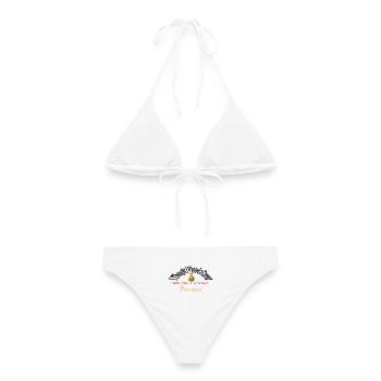 Juste pour les Paychecks - Bikini femme - blanc - Dos - AI Model Female 172 dark (172cm)