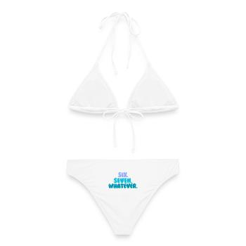 Six Seven - Frauen Bikini - Weiß - Hinten - AI Model Female 172 dark (172cm)