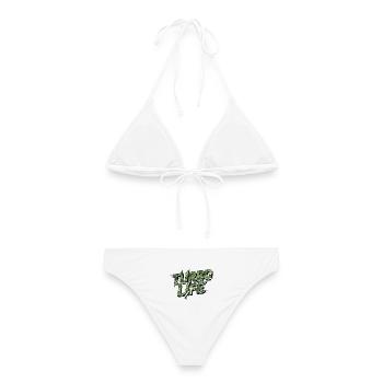 Turbo Life – Déclaration de la culture du camouflage automobile - Bikini femme - blanc - Dos - AI Model Female 172 dark (172cm)