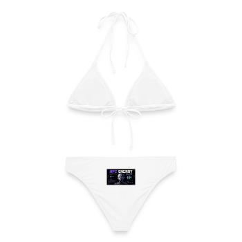 NPC ENERGY ERROR 404 - Frauen Bikini - Weiß - Hinten - AI Model Female 172 dark (172cm)