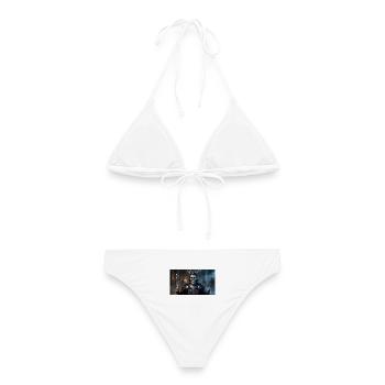 Tites: Totenkönig der Schatten - Frauen Bikini - Weiß - Hinten - AI Model Female 172 dark (172cm)