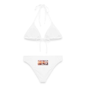Flughafen Florenz FLR - Frauen Bikini - Weiß - Hinten - AI Model Female 172 dark (172cm)