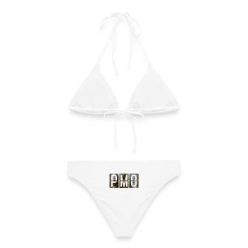 Palermo Flughafen PMO - Frauen Bikini - Weiß - Hinten - AI Model Female 172 dark (172cm)