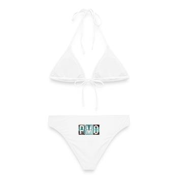 Palermo Flughafen PMO - Frauen Bikini - Weiß - Hinten - AI Model Female 172 dark (172cm)