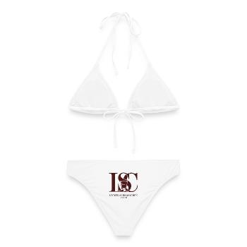 Lecker Schnäpschen Club Kneipe Saufen JGA Schnaps - Frauen Bikini - Weiß - Hinten - AI Model Female 172 dark (172cm)