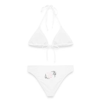Once Upon Wine The End - Frauen Bikini - Weiß - Hinten - AI Model Female 172 dark (172cm)