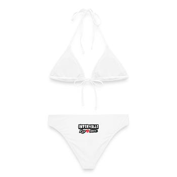 Intervalle Krawalle - Frauen Bikini - Weiß - Hinten - AI Model Female 172 dark (172cm)