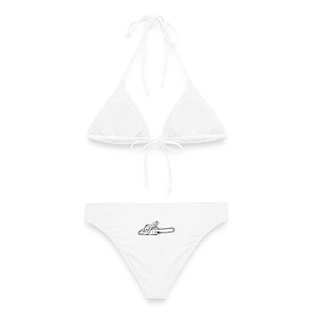 Tronçonneuse - Bikini femme - blanc - Dos - AI Model Female 172 dark (172cm)