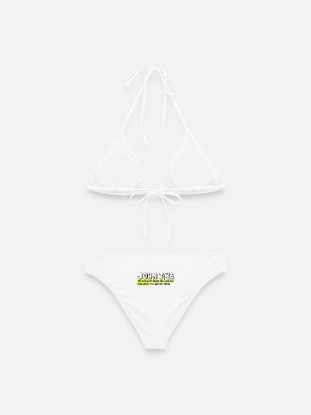 John 7:46 | Bible Quote - Women's Bikini - white