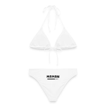 Mom since 2006 Mother's Day Birthday - Women's Bikini - white - Back - AI Model Female 172 dark (172cm)