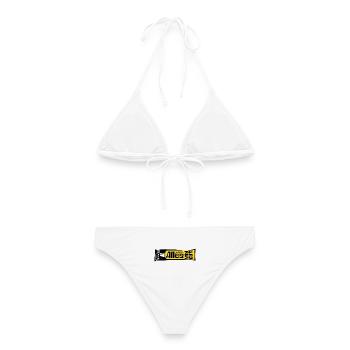Alles wird gut Experten Kleber retro Psychologie  - Frauen Bikini - Weiß - Hinten - AI Model Female 172 dark (172cm)