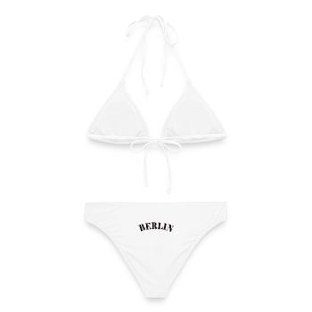 Berlin Retro - Bikini femme - blanc - Dos - AI Model Female 172 dark (172cm)
