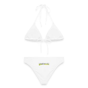 Conception d’amour inspirant et de citation chrétienne - Bikini femme - blanc - Dos - AI Model Female 172 dark (172cm)