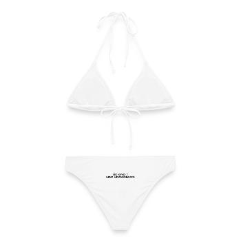 Sois gentil comme les Ukrainiens - Bikini femme - blanc - Dos - AI Model Female 172 dark (172cm)