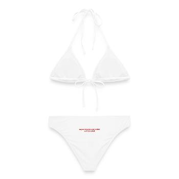 Maybe I Died Of Covid In 2022 - Frauen Bikini - Weiß - Hinten - AI Model Female 172 dark (172cm)