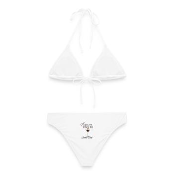 Espresso Martini Social Club - Frauen Bikini - Weiß - Hinten - AI Model Female 172 dark (172cm)