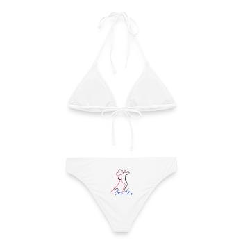 Tango Dos en Uno - Frauen Bikini - Weiß - Hinten - AI Model Female 172 dark (172cm)