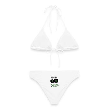 Cadeau de science de professeur de biologie - Bikini femme - blanc - Dos - AI Model Female 172 dark (172cm)
