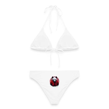 Panda Street Style - Frauen Bikini - Weiß - Hinten - AI Model Female 172 dark (172cm)