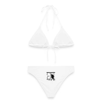 Les amateurs de café – Le sauveur des du matin - Bikini femme - blanc - Dos - AI Model Female 172 dark (172cm)