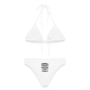 Football Le joueur préféré de maman est né - Bikini femme - blanc - Dos - AI Model Female 172 dark (172cm)