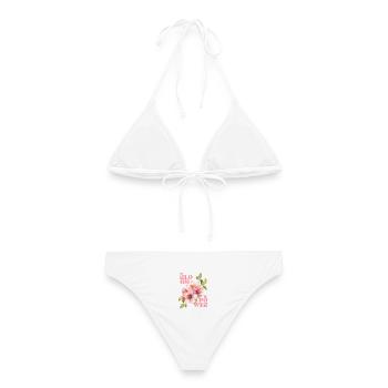 EN FLORAISON - EN PUISSANCE - Bikini femme - blanc - Dos - AI Model Female 172 dark (172cm)