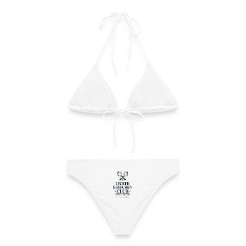 Kaffee Lecker Käffchen Club Espresso Cafe Barista - Frauen Bikini - Weiß - Hinten - AI Model Female 172 dark (172cm)