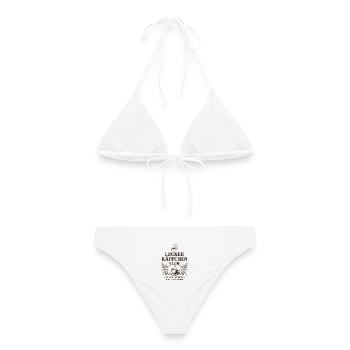 Kaffee Lecker Käffchen Club Espresso Cafe Barista - Frauen Bikini - Weiß - Hinten - AI Model Female 172 dark (172cm)