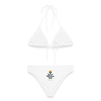 Lecker Bierchen Club Bier Spruch JGA Malle Bier - Frauen Bikini - Weiß - Hinten - AI Model Female 172 dark (172cm)